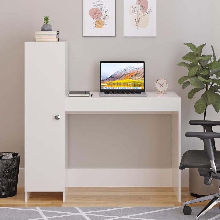 Maria%20Cupboard%20Study%20Table,%20Workstation,%20Computer,%20Laptop,%20WFH%20Office%20Desk,%20Gaming%20Table%20with%20Side%20Bookshelf%20Storage%20(Exotic%20Teak%20&%20White)%2043/40%20-%20Image%205