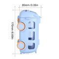 500ML Bus Shape Straw Water Bottle with Movable Wheels Strap Cute Car Water Bottle Leakproof for Sports Camping Picnic. 