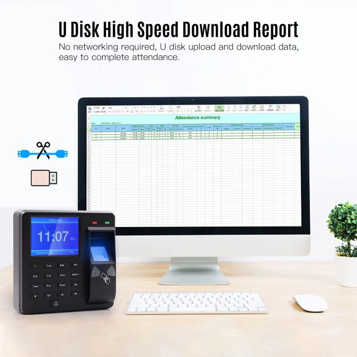 M10%20Access%20Control%20Biometric%20Time%20Attendance%20Machine%20Fingerprint/Password/ID%20Card%20Recognition%20Time%20Clock%20with%202.4%20Inch%20Display%20-%20Image%205