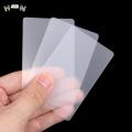 10Pcs Pvc Blank Transparent Business Card Plastic Waterproof Without Printing For Handwriting School Office Supplies. 