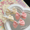 New Sweet Bow Heart Pearl Hair Clips Fashion Hair Ornaments Bangs Side Clip Duckbill Clip Hairpins Girly Heart Hair Accessories Nicle. 