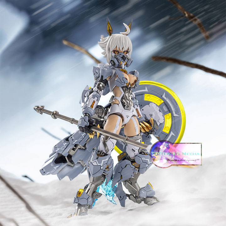 [In-Stock]Nuke Matrix Cyber Forest Fantasy Girls Mad Wolf CF06 WolfGirl Mobile Suit Anime Action Figure Assembly Model Kit