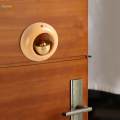 Shopkeepers Door Opening Hanging Decoration Rustic Wooden Door Bell for Office. 