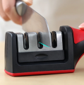 Knife Sharpener Handheld Multi-Function 3 Stage Type Non-Slip Base Kitchen Knife Accessories Gadgets With Quick Sharpening Tool. 