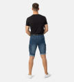Pantoneclo Premium Quality Indigo Color Ripped Design Men's Denim Shorts / Pant - 3 Quarter Pant.