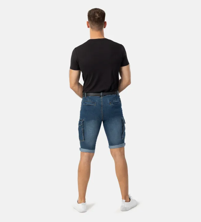 Pantoneclo%20Premium%20Quality%20Indigo%20Color%20Ripped%20Design%20Men's%20Denim%20Shorts%20/%20Pant%20-%203%20Quarter%20Pant%20-%20Image%209