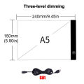 A4/A5 LED Light Box Tracer USB Cable Dimmable Brightness LED Artcraft Tracing Light Box Light Pad for Artists Drawing Sketching.