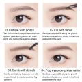 Double Ended Eyebrow Pencil Waterproof Long Lasting No Blooming Rotatable Triangle Tattoo Eyebrow Pen Makeup. 
