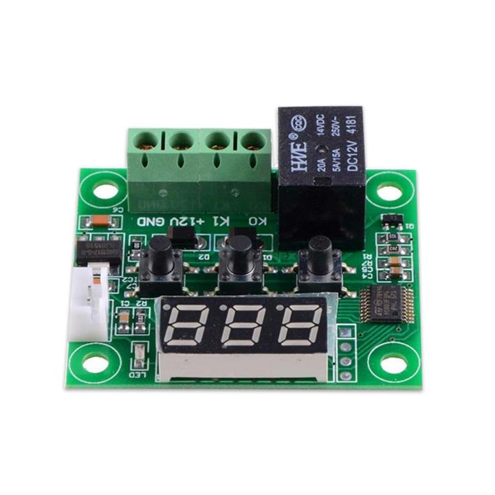 KOGEEK%20W1209%20Blue%20LED%20Digital%20Temperature%20Controller%20Board%20Micro%20Thermostat%20Electronic%20Temp%20Control%2012V%20DC%20Sensor%20Module%20Switch%20with%20One-channel%20Relay%20and%20Waterproof%20-%20Image%203