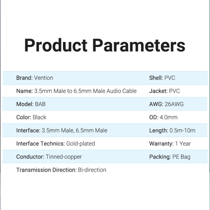 Vention%20Audio%20Cable%203.5mm%20to%206.35mm%20Aux%20Cable%20Adapter%20TRS%206.35mm%20Male%201/4%20Mono%20Jack%20to%20Stereo%201/8%20Jack%203.5mm%20for%20Mixer%20Amplifier%20Guitar%20Bi-direction%20Jack%206.35%20to%203.5%20Jack%20Male%20to%20Male%20Audio%20Cable%20Guitar%20Jack%20to%20Aux%20-%20Image%206