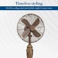 Furnishings 55 Extravagant Victorian Oscillating Indoor Standing Floor Fan. 
