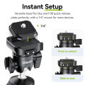 Ulanzi TT38 One-click Quick Release Tripod Uka Tripod Top Handle Grip for Camera Netting bracket with a Hidden Hook 180° Tilt. 