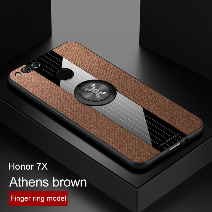 Lenuo%20For%20Huawei%20Honor%207X%20Case%20Luxury%20Bracket%20Ring%20Phone%20Case%20Soft%20TPU%20Leather%20Back%20Cover%20-%20Image%202