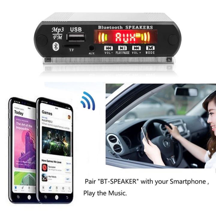 Kebidu%20DIY%20Bluetooth%20MP3%20Decoder%20Board%20Module%205V%2012V%20USB%20TF%20FM%20Radio%20Module%20Wireless%20MP3%20Player%20with%20Recording%20Function%20Car%20Kit%20-%20Image%205