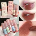 Matte Long Lasting Brown Liquid Lipstick Waterproof Long Lasting Non-Stick Cup Lip Gloss Korea Makeup. 