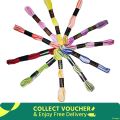 DMC Shaded Color Thread for Cross Stitch Threads Bracelet Yarn Craft Floss Embroidery Floss 12/16 Pieces Set.