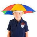 Head Umbrella Hat for Kids and Adults, Hands Free Umbrella Clear for Rain Sunny Golfs.