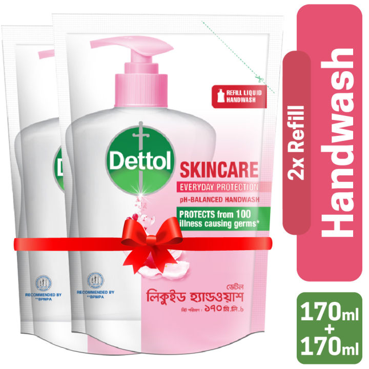 Dettol Handwash Skincare Liquid Refill 170 ml Combo