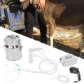 5L Mini Electric Pulsation Milking Machine Milker Livestock Husbandry And Breeding Machine Voltage 100-240VSheep Use US Plug.