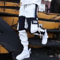 Streetwear Men's Multi Pockets Cargo Harem Pants Hop Casual Male Track Pants Joggers Trousers Fashion Harajuku Men Pants.