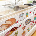 Food Pattern Wall Sticker Self Adhesive Vinyl Removable Decal Kitchen Decor Home. 