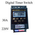 DIN Rail LCD Digital Programmable Electronic Timer Switch - AC220V - Convenient Time Control Easy to Use and Maintain.