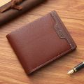 Vintage Men Leather Wallet Short Slim Male Purses Money Credit Card Holders Men Wallet Money Bag. 
