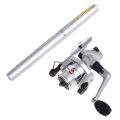2Pcs/Set Pen Type Fishing Rod Spinning Wheel Fishing Wheel Pocket Ice Fishing Rod Sea Rod Fishing Tackle for Fishing B.