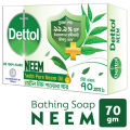 Dettol Soap Neem with Pure Neem Oil Bathing Shower Bar 70g.