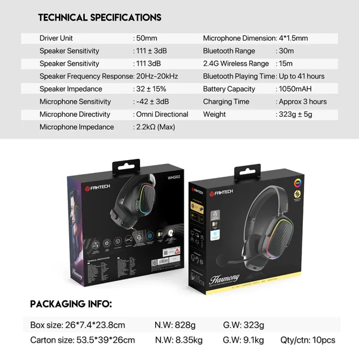 FANTECH%20WHG02%20Harmony%20Wireless%20Headset%20Tri-mode%20Connections%20With%20Noise%20Cancellation%20&%20Mute%20Buttons%20Microphone%20Headphones%20-%20Image%208