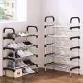 Simple Shoe Rack 5 Layer Dustproof Household Doorstep Shoe Cabinet Storage Space Saving Assembly Of Small Shoe Rack.
