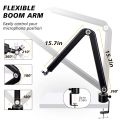 Microphone Stand Adjustable Scissor Arm Stands for HyperX QuadCast Mic USB Condenser Microphone Recording Heavy Suspension Boom.
