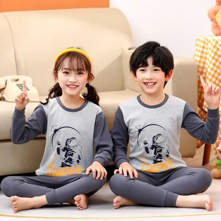 Boys%20Pajamas%20Sets%20Kids%20Clothes%20Girls%20Children's%20Sleepwear%20Tops+Pants%20Long%20Sleeve%20Cotton%20Kids%20Clothing%20Sets%20Homewear%20Nightwear%20-%20Image%205