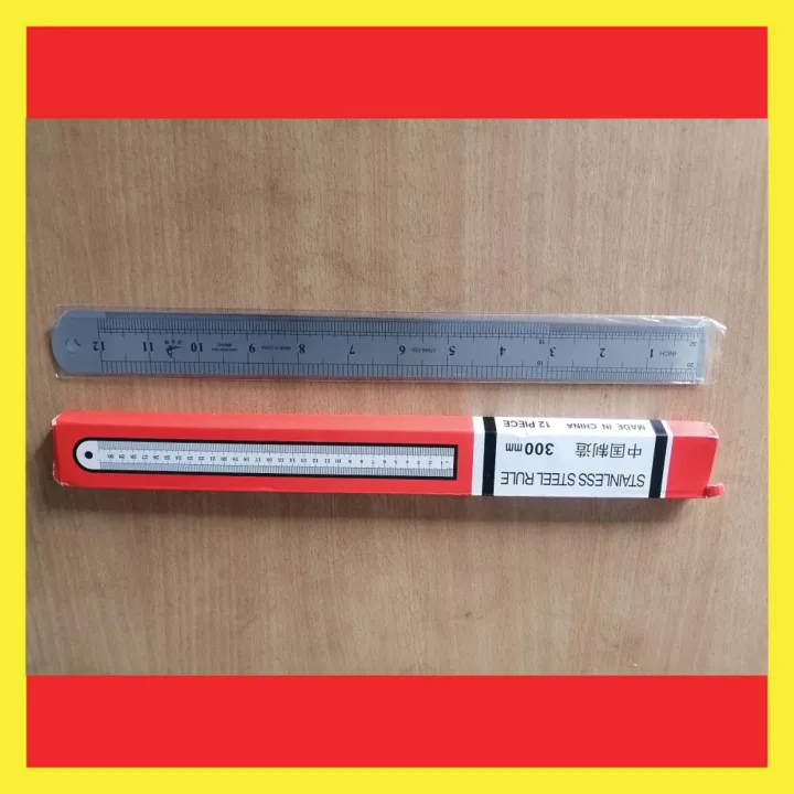 Stainless%20Steel%20Ruler/Scale%20-%2030cm%20/%2012%20inch%20-%201pc%20-%20Image%204