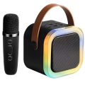 2024-K12 Speaker High-end Bluetooth Audio Small Home KTV Karaoke Microphone Professional Children's Singing Bluetooth Speaker Column.