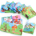 Cartoon Animal Baby Cloth Book Kids Early Learning Develop Cognize Reading Puzzle Books Parent-child Interactive Soft Rustle Sound Baby Toys. 