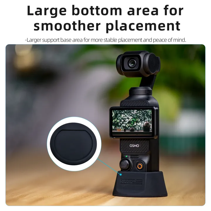Camera%20Mount%20Base%20Handheld%20Camera%20Base%20Mount%20Silicone%20Non-Slip%20Fixed%20Base%20Handheld%20Module%20Holder%20Camera%20Expansion%20Adapter%20Compatible%C2%A0for%20DJI%20Pocket%203%20Camera%20-%20Image%202