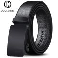 Men Belt Metal Luxury Brand Automatic Buckle Leather High Quality Belts for Men Business Work Casual Strap ZDP001A. 