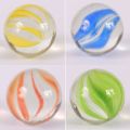 Glass ball marble hit color colorful beautiful transparent color clip beads 16 childhood yo-yo kindergarten toy. 