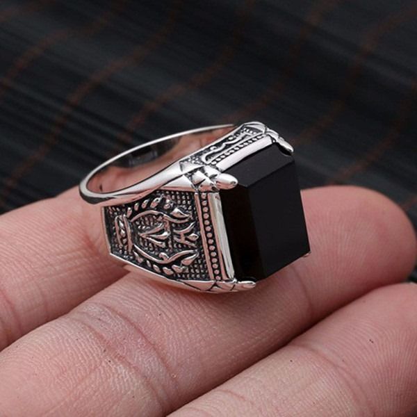 Stainless%20Steel%20Black%20Natural%20Stone%20Mens%20Finger%20Ring%20-%20Ring%20For%20Men%20-%20Image%206