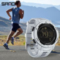 Sanda men watches sports pedometer calories 50m waterproof LED digital watch wristwatch Relogio Masculino 2145.