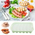 Food-grade Silicone Sausage Molds Silicone Sausage Mold Non-stick Easy to Clean Healthy Fun Food Making Baby Supplements Steamed Meat Intestines Sausage Molds. 