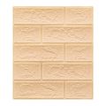 Wall Decoration Waterproof Foam Brick Wallpaper Foam Soundproof Self Adhesive 3D Wall Stickers Moisture-proof and Moldy Resistant Anti-collision Wall Decals Living Room Bedroom Kitchen.