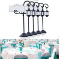 5 PCS Streetlight Shape Wedding Reception Place Card Holder with Card.