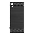 for Sony Xperia XA1 Case Silicone Protective Sleeve Anti-Drop Drawing Protective Soft Shell Anti-Drop Phone Case Black. 