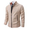 2023 New fashion men's knitted sweater cardigan Joker comfortable warm casual coat. 