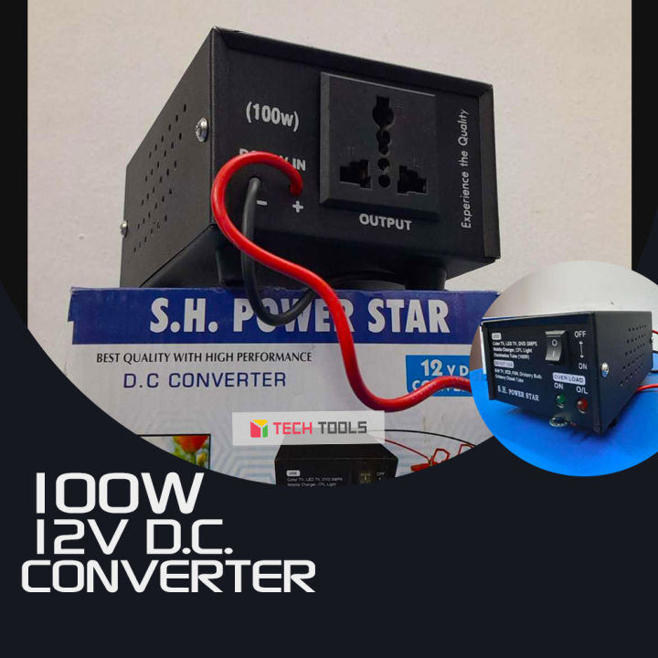 12V Dc To 220V Ac Converter Inverter 100 Watt - Reliable Power Conversion Solution For Home Or Office