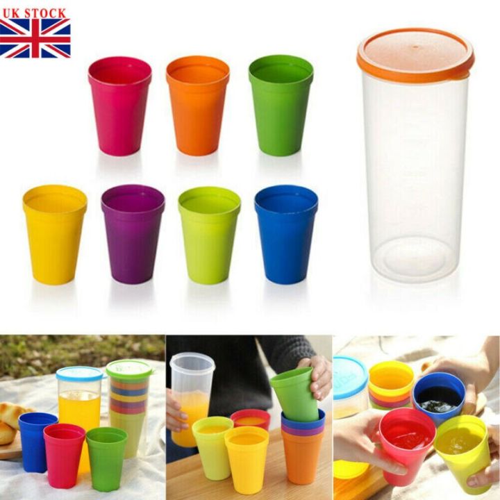 7PCS%20Colorful%20RainSet%20Cup%20Picnic%20Travel%20rtable%20Color%20Plastic%20Cups%20becue%20Camping%20Festival%20Birthday%20Cups%20Tea%20Cup%20Set%20-%20Image%205