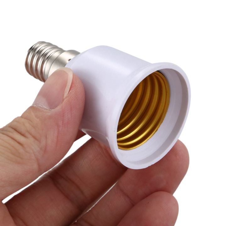 10%20Pcs%20E14,%20E27%20Adapter%20Base%20Screw%20LED%20Light%20Bulb%20Bulb%20Socket%20Converter,%20White%20-%20Image%207