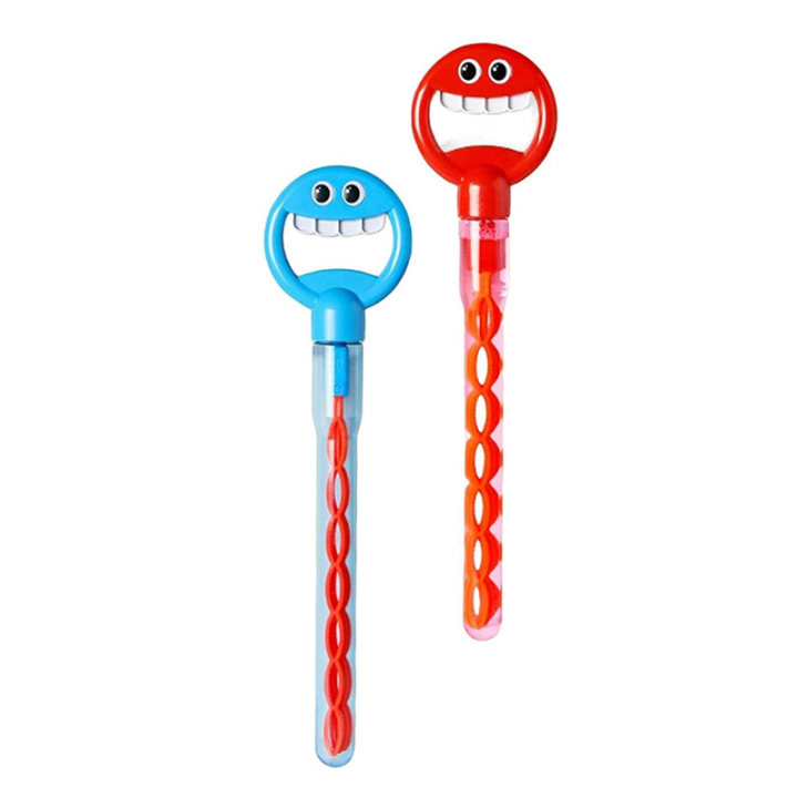 Hand-Held Smiling Face Five-Claw 32-Hole Bubble Wand Can Produce A Large Number of and Bubble Blowing Machine